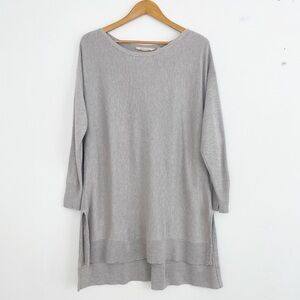 Soft Surroundings New Metro Gray Tunic Sweater Size Large